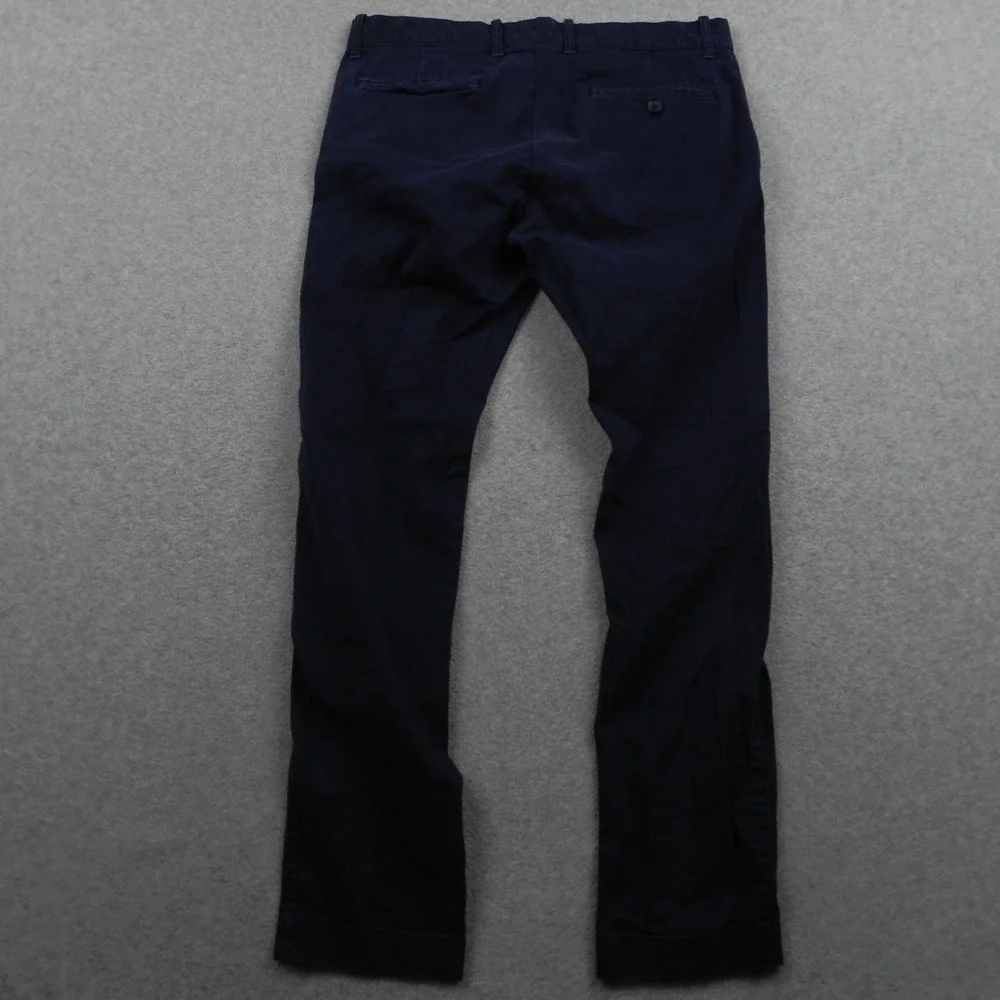 J.Crew Flex Chino Pants Mens 30x30 Slim Fit Navy Blue Stretch Cotton Trousers